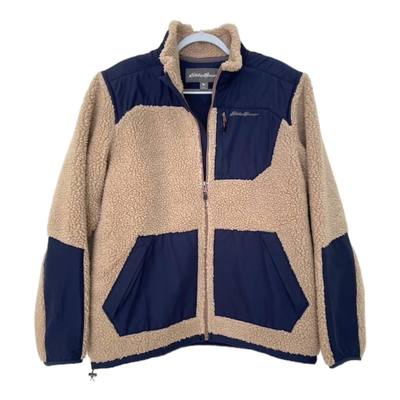 Eddie Bauer Other - EDDIE Bauer Rangefinder Sherpa Fleece Mock Neck Full Zip Jacket Coat Large